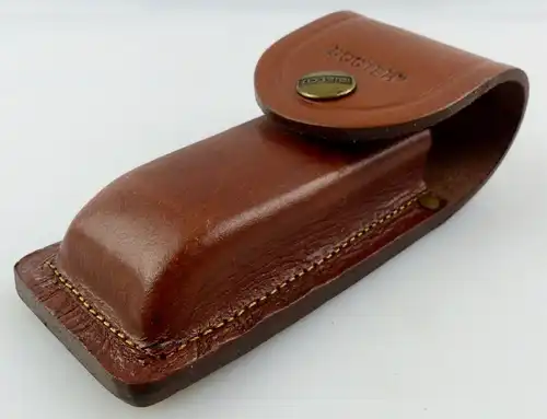 d0019 Docter Ledertasche Leather Case braun von Pielcu für Taschenmesser Lampen