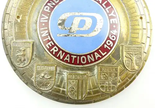 e11104 Alte DDR Medaille IV. Pneumant Rallye International 1964 ADMV