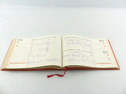 e11143 Original alter Buch-Tisch-Kalender von 1984 Interflug