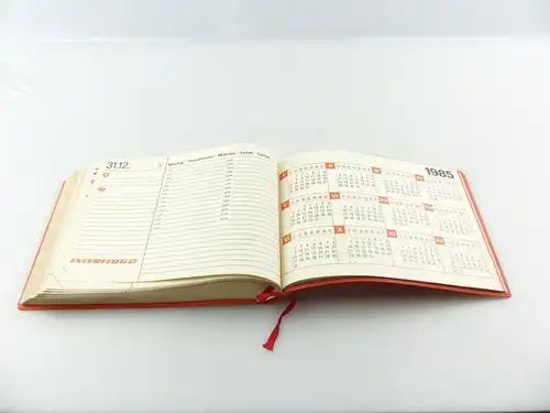 e11143 Original alter Buch-Tisch-Kalender von 1984 Interflug