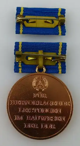 Medaille für hervorragende Leistungen im Bauwesen der DDR Bronze, Orden2283