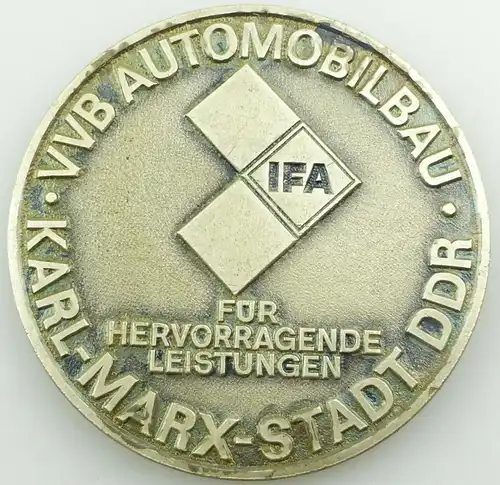 E11175 Original alte DDR Medaille VVB Automobilbau Karl Marx Stadt IFA
