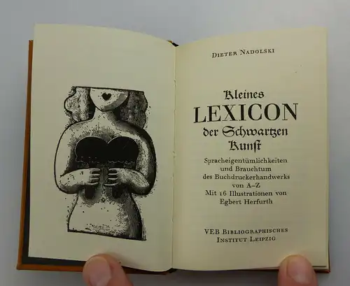 Minibuch: kleines Lexicon der schwarzen Zunft Dieter Nadolski e006