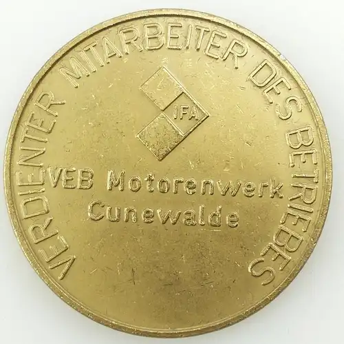 e11211 DDR Medaille Verdienter Mitarbeiter VEB Motorenwerk Cunewalde IFA