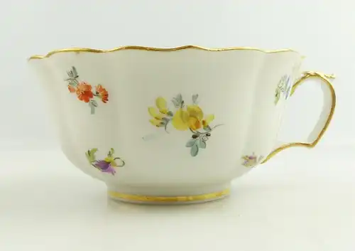 E11223 Meissen Tee Kaffee Gedeck Knaufzeit 1 Wahl Streublümchen mit Goldrand