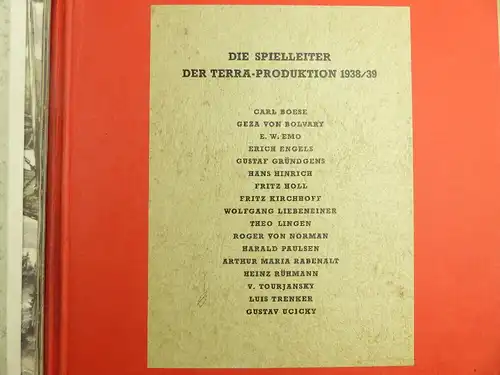 Antikes Buch: 25 Terra - Filme für das Verleihjahr 1938-39 * sehr selten * e872