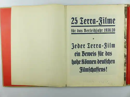 Antikes Buch: 25 Terra - Filme für das Verleihjahr 1938-39 * sehr selten * e872