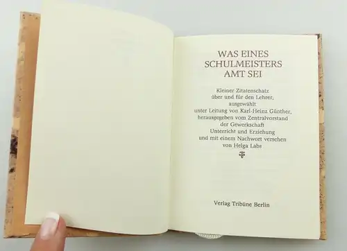 e11241 Minibuch Kleiner Zitatenschatz über und für den Lehrer mit Widmungskarte