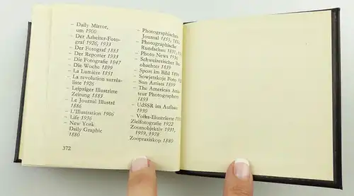 e11240 Minibuch Zeittafel zur Geschichte der Fotografie mit 100 Bildern 1982