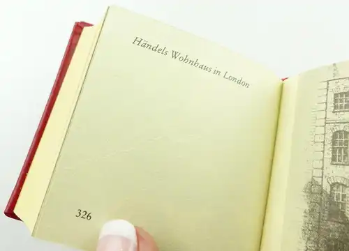 e11239 Minibuch Abriß von Händels Leben Charles Burney Leipzig 1985 Auflage 1