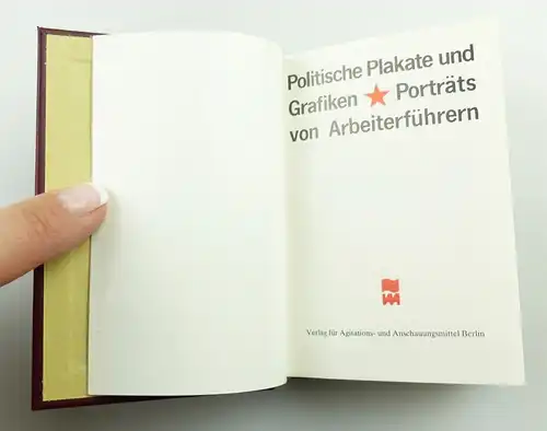 e11246 Minibuch Politische Plakate und Grafiken 1981 Auflage 1