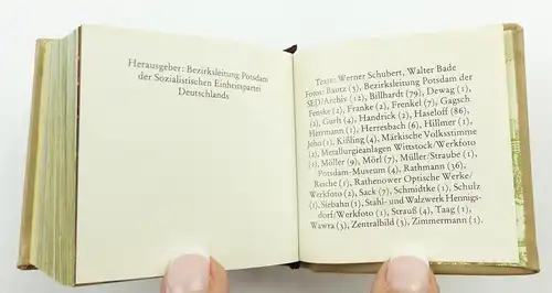 e11267 Minibuch Havelbezirk Potsdam mit Widmung Neuer Weg Offizin Andersen Nexö