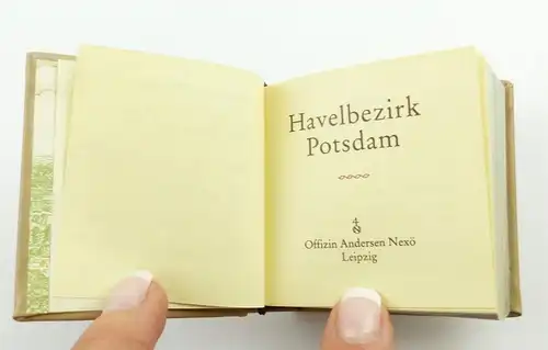 e11267 Minibuch Havelbezirk Potsdam mit Widmung Neuer Weg Offizin Andersen Nexö