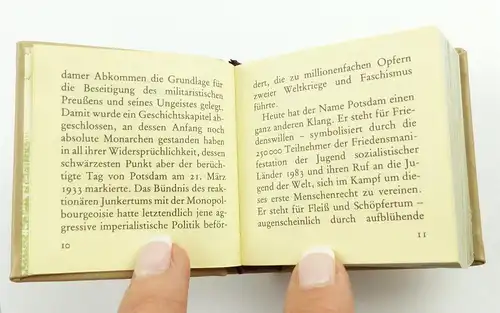 e11267 Minibuch Havelbezirk Potsdam mit Widmung Neuer Weg Offizin Andersen Nexö