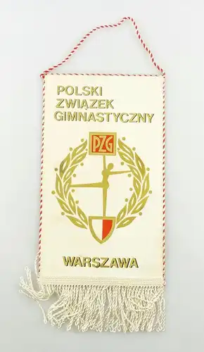 #e6366 Original alter Wimpel aus Polen Polski Zwiazek Gymnastyczny PZG Warszawa