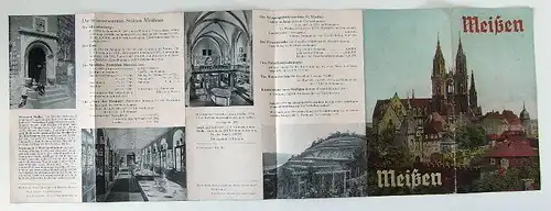 Original alte Werbebroschüre von Meißen Buch0435