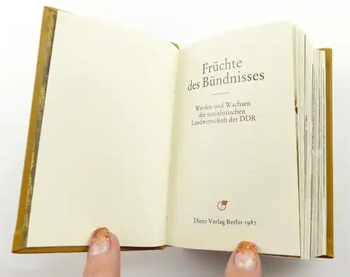 e11292 Minibuch Früchte des Bündnisses Dietz Verlag Berlin 1987