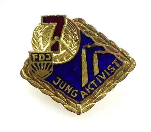 #e4623 DDR Abzeichen Jungaktivist des Siebenjahrplans ca.1959-60 verliehen