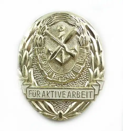 #e6304 Medaille für aktive Arbeit in der GST vgl. Nr. 11 g silberfarben ab 1962
