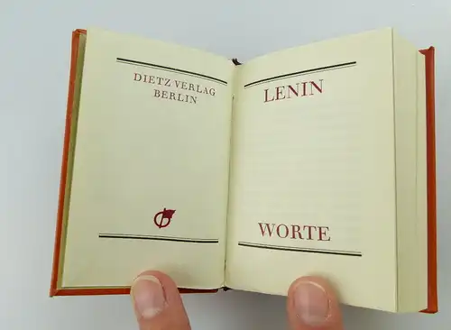 Minibuch: Lenin Worte Dietz Verlag Berlin Peter Läuter e245