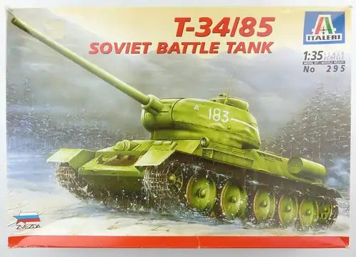 #e8829 Modellbausatz Maßstab 1:35 Panzer T-34 / 85 (Italeri no. 295)