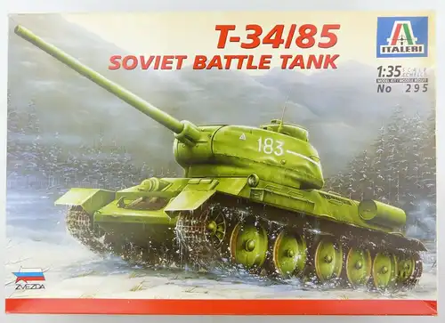 #e8830 Modellbausatz Maßstab 1:35 Panzer T-34 / 85 (Italeri no. 295)