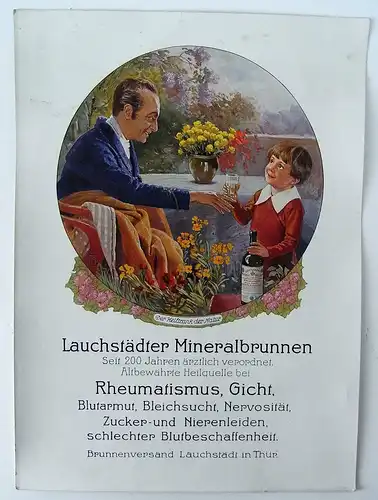 Werbeplakat Lauchstädter Mineralbrunnen