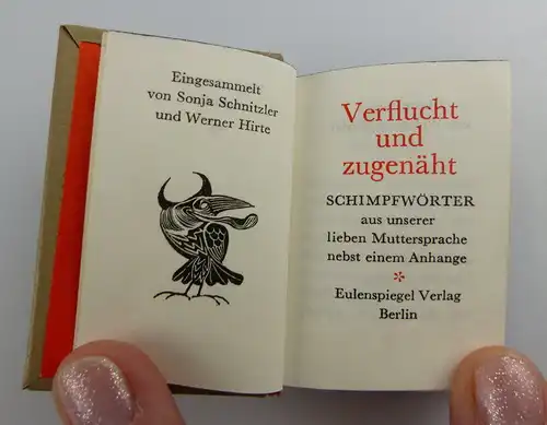 Minibuch: Verflucht und zugenäht, Eulenspiegel Verlag Berlin 1984 e074
