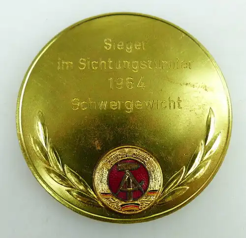 Medaille Deutscher Boxverband Sieger im Sichtungsturnier 1964 Schwergewicht