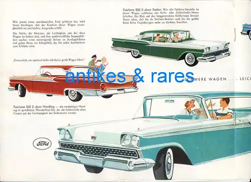 Katalog: Ford 1959, Ford-Werke AG Köln