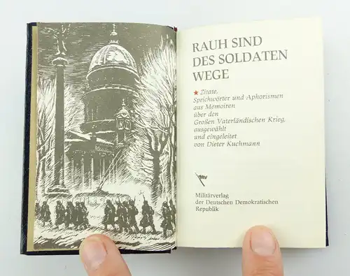 #e2941 Minibuch: Rauh sind des Soldaten Wege - Militärverlag der DDR
