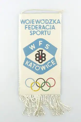 #e6380 Original alter Wimpel Wojewodzka Federacja Sportu WFS Katowice Olympia