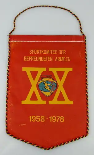 Wimpel ASV Vorwärts 20 Jahre Sportkomitee der befreundeten Armeen Orden2154