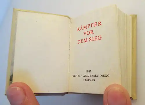 Minibuch: Kämpfer vor dem Sieg Offizin Andersen Nexö Leipzig bu0217