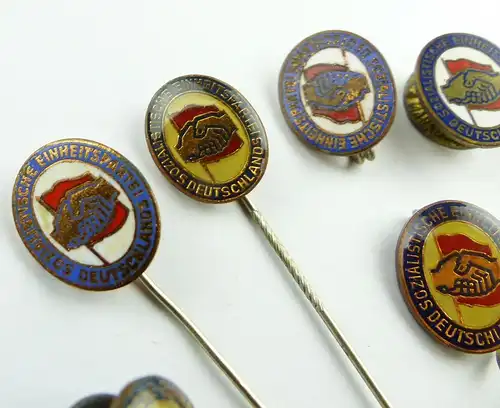 8 verschiedene SED Parteiabzeichen DDR e11391