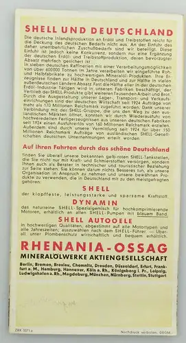 e9593 Alte Shell Stadtkarte Nummer 71 Weimar