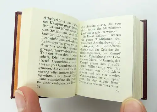 Minibuch: Walter Ulbricht, Gegen Imperialismus und Krieg, Dietz Berlin e317