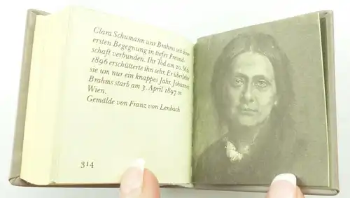 Minibuch Erinnerungen an Johannes Brahms Deutscher Verlag für Musik 1989 e11396