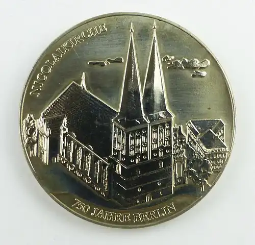 e11423 Medaille 750 Jahre Berlin Nikolaikirche das älteste Siegel Berlin 1253