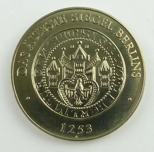 e11423 Medaille 750 Jahre Berlin Nikolaikirche das älteste Siegel Berlin 1253