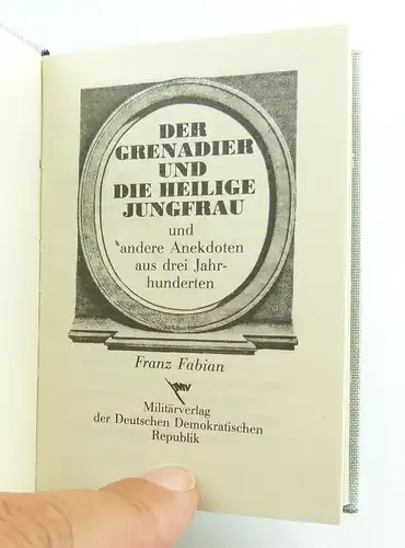 Minibuch : Der Grendier und die Heilige Frau, Militärverlag der DDR 1986 /r657