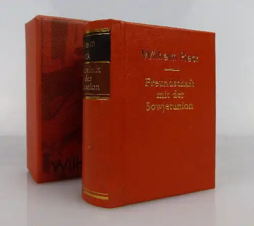 Minibuch: Freundschaft mit der Sowjetunion Wilhelm Pieck bu0238