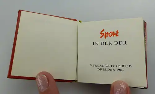 Minibuch : Sport in der DDR, Verlag Zeit im Bild Dresden 1980 e082