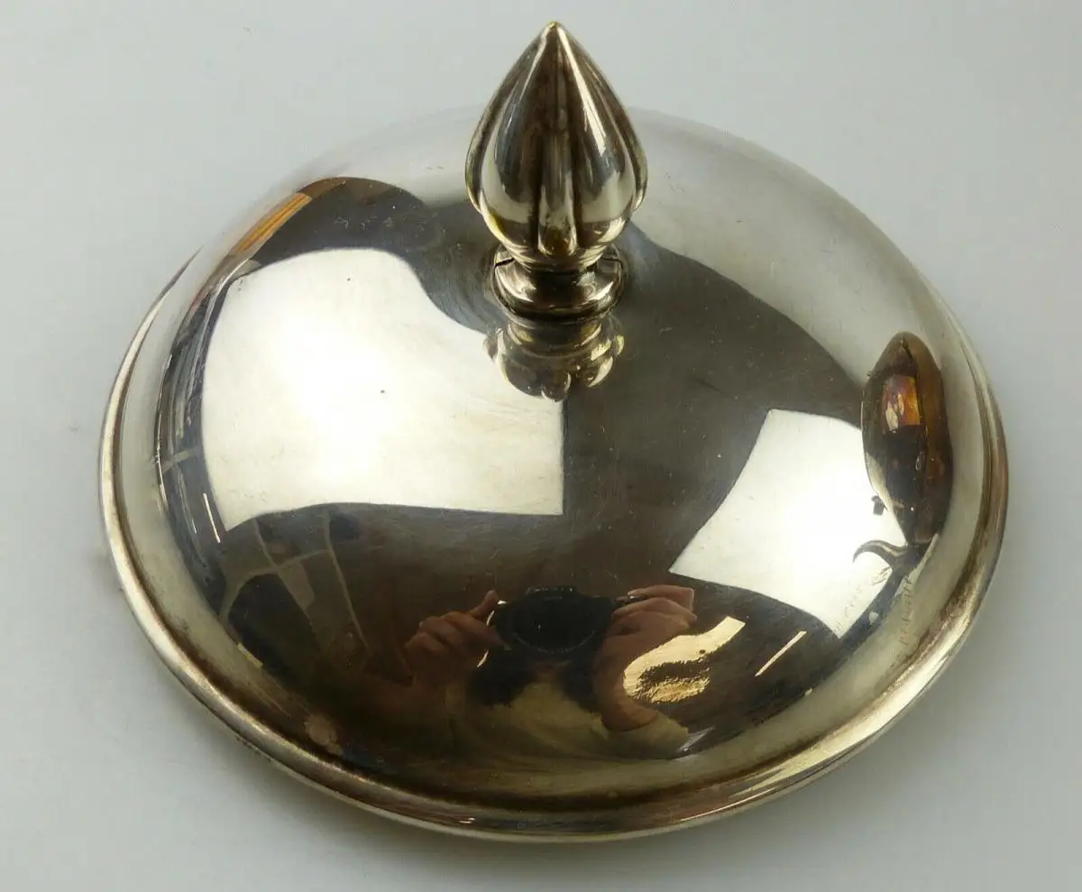 e11617 Toller alter Wasserkessel mit Brenner und Ständer versilbert um 1910 4