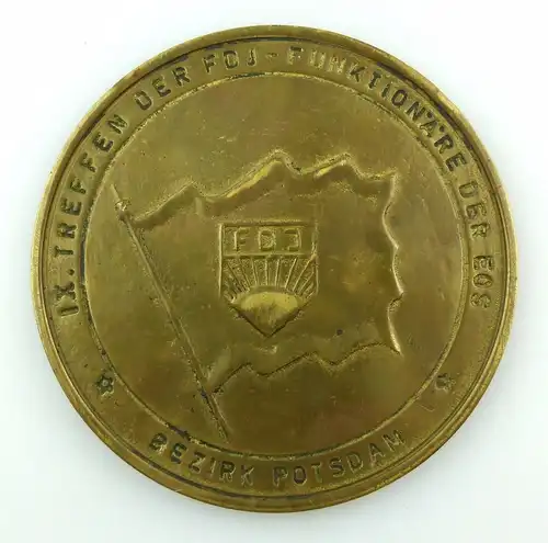 #e8168 Schwere Medaille IX. Treffen der FDJ-Funktionäre der EOS Potsdam 1977