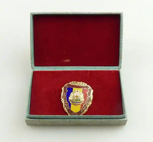 e11595 Original altes rumänisches Militärabzeichen in OVP für Elite Soldaten OVP