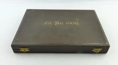 e11587 Tolle Kiste mit 11 alten Obstmessern von 1909 Jugendstil