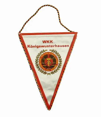 #e8134 Original alter Wimpel für hervorragende Leistungen Salut DDR 30 WKK KW