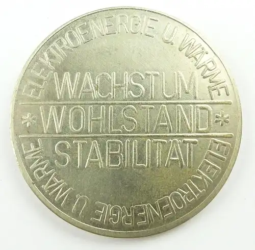 e11581 Alte Medaille Kraftwerksanlagenbau der DDR Elektroenergie und Wärme