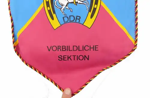 #e8116 Original alter Wimpel Ehrenbanner Deutscher Pferdesport-Verband der DDR